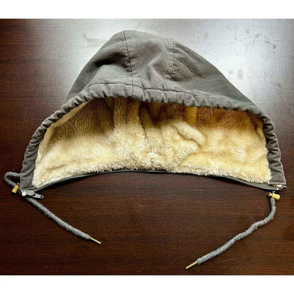 Victory‎ Outfitters Utility Vest Mens XXL Green Sherpa Lined Hooded Outdoor Wear